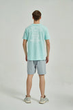 Men's Cotton Printed T Shirt SeaGreen