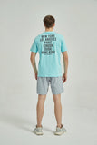 Men's Cotton Printed T Shirt SkyBlue