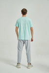 Men's Cotton Printed T Shirt SeaGreen